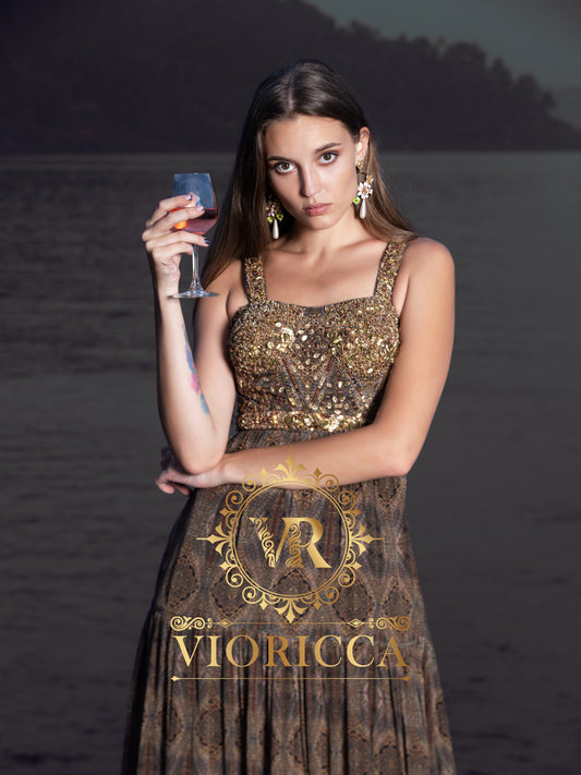 Venus — Signature Hand Embellished Long Dress