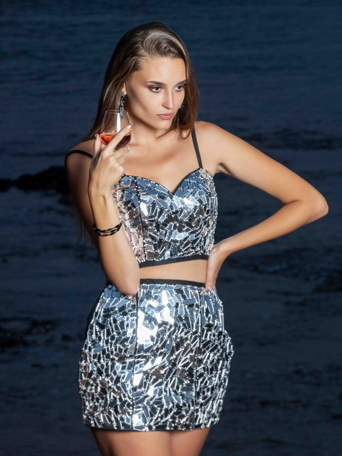 Reflectionz — 2-Piece Signature Hand Embellished Co-ord
